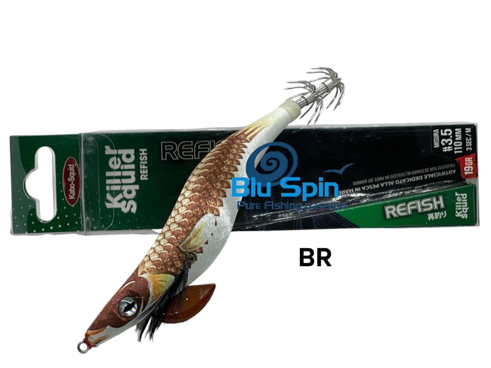 Seppiara Jatsui Kabo Killer Squid Refish Ultimate Jig Egi 3.5 ~ 19g COL. N: BR
