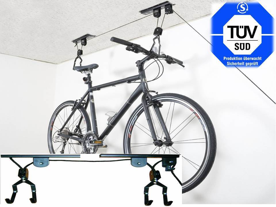 PORTABICI STAFFA SUPPORTO A MURO PER BICI PORTABICICLETTA.. CERTIFICAZIONE TUV