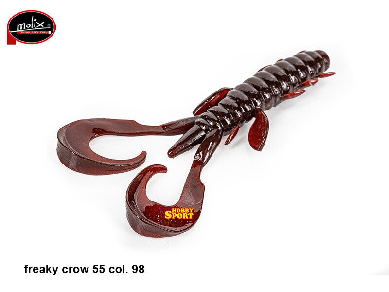 MOLIX FREAKY CRAW 5.5'' COL. 98 COLA  SILICONICO X BLACK BASS CONF 4 PZ