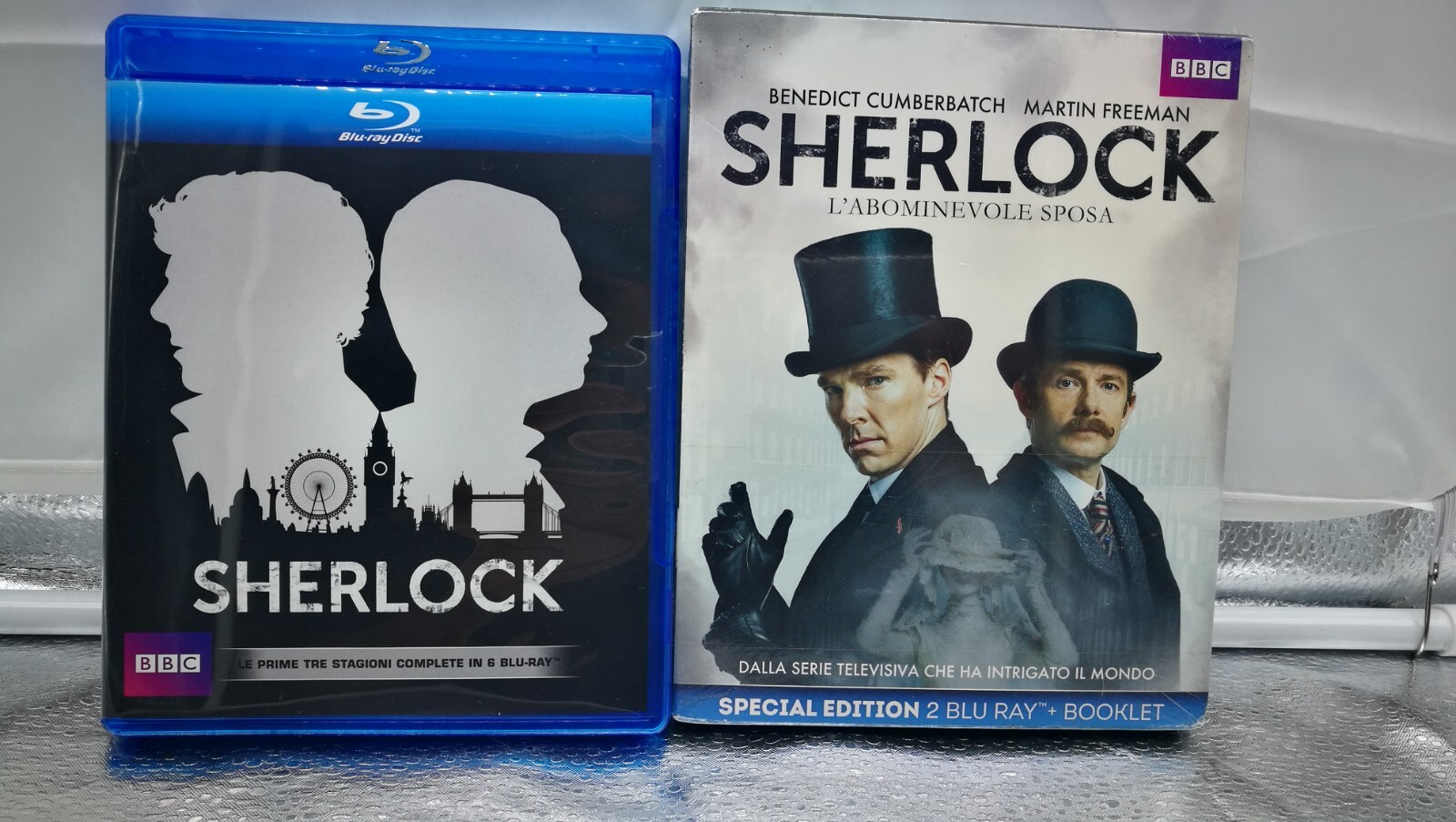 Sherlock stagione 1-3 + L 'abominevole Sposa (8 dischi in Blu Ray    Nuovi