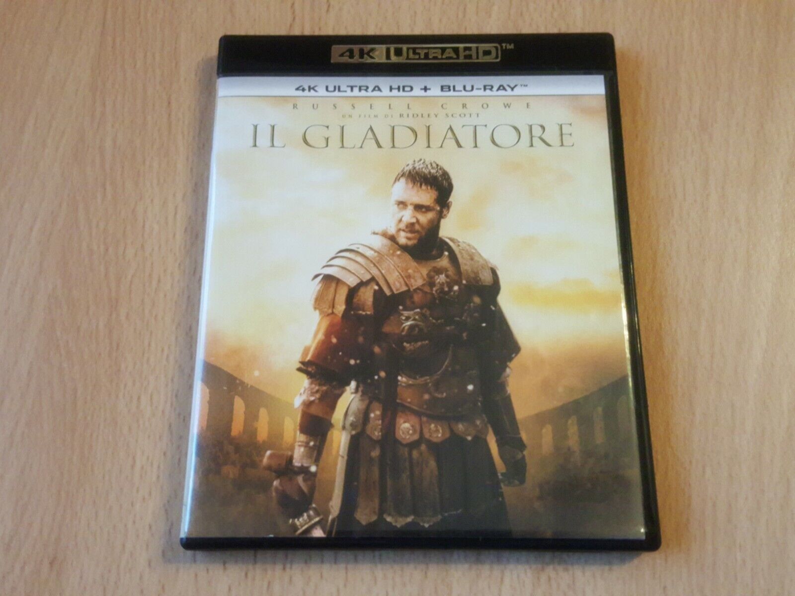 IL GLADIATORE - 4K ULTRA HD + BLU-RAY usato come nuovo!!!