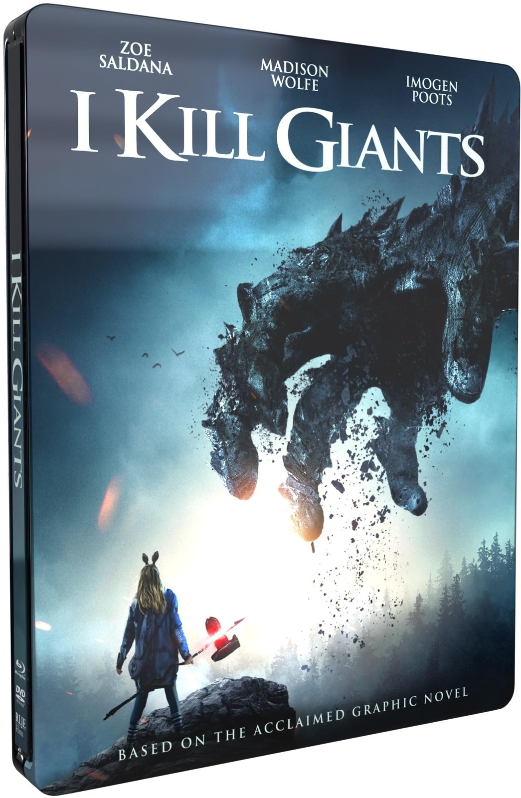 I KILL GIANTS STEELBOOK (Blu-ray) Zoe Saldana Madison Wolfe Imogen Poots