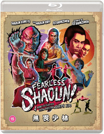 Fearless Shaolin!: 4 Kung Fu Classics (Blu-ray) Chang Yi Tien Peng Lu Ping