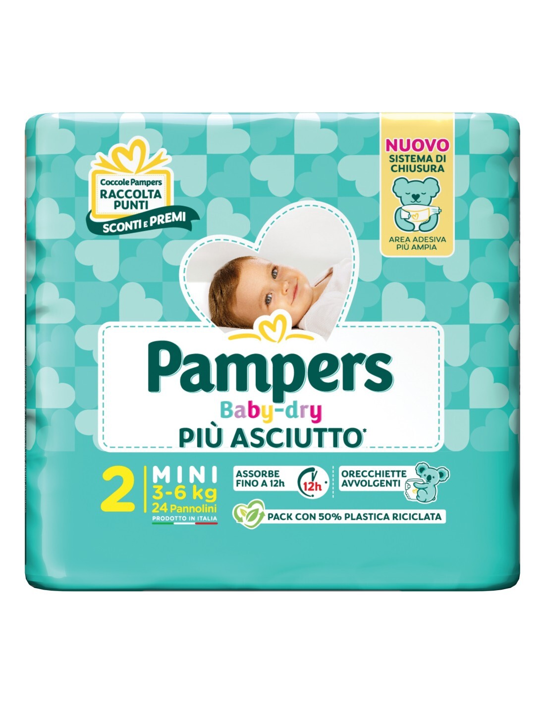 Pampers Baby Dry Tg. 2 Midi 3-6kg 24pz