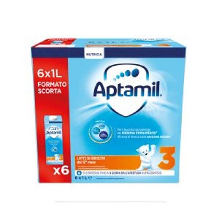 Aptamil Latte 3 di Crescita 6x1l  Liquido