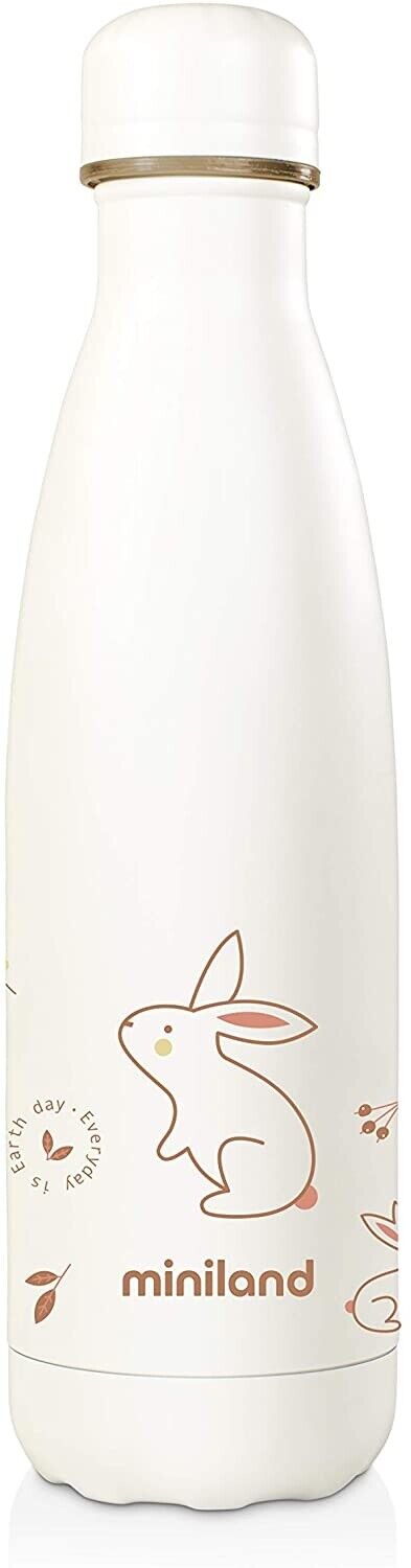 Bottiglia Termica Natur Bottle Bunny Acciaio Inox 500ml 89346 Miniland