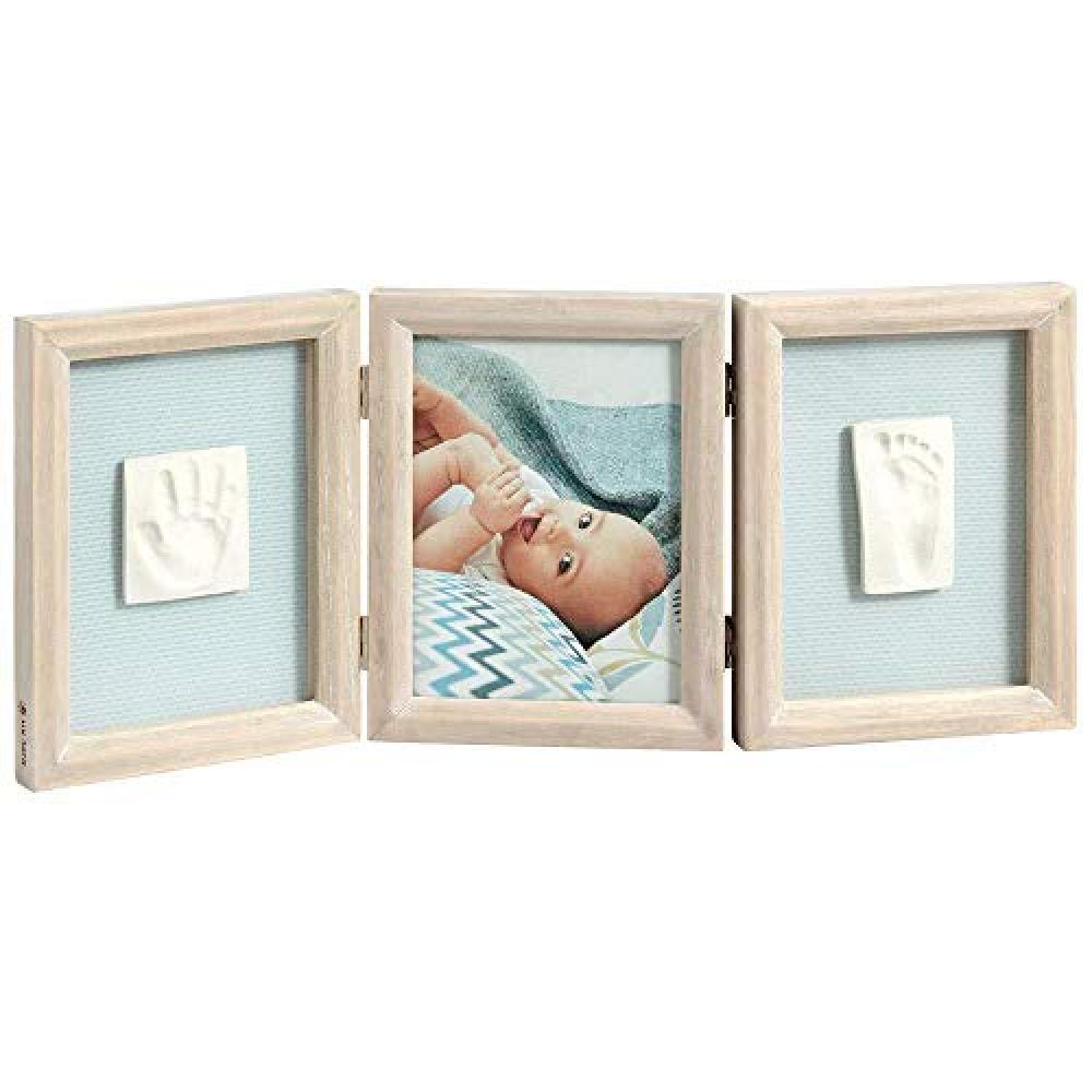 (TG. 2 Impronte) Baby Art My Baby Touch Portafoto 3 Cornici con Kit Impronta per