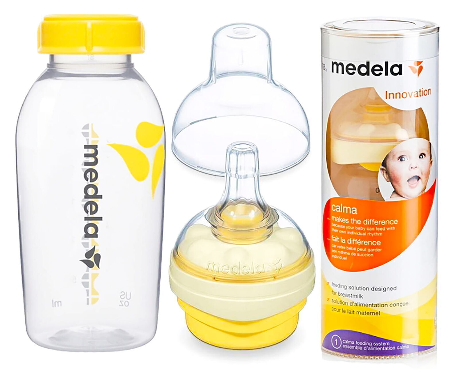 Bottiglia MEDELA contenitore da 150 ml con tettarella CALMA