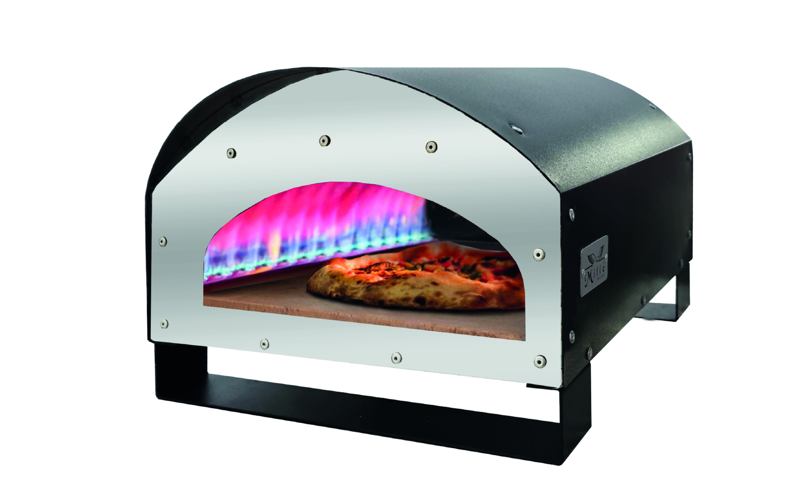 Forno Per Pizza Portatile A Gas Perseo Nero 45X60X32H cm - Mille 2007.01