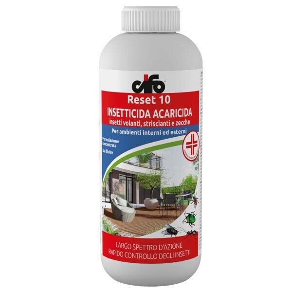 Cifo RESET 10 Insetticida acaricida cipermetrina 10% zanzare zecche 1 LT