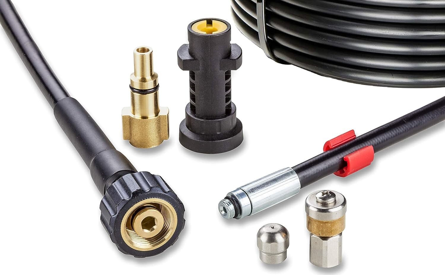 Sonda Sturatubi per Idropulitrice 15m 200 bar - Sonda Spurgatubi Compatibile ...