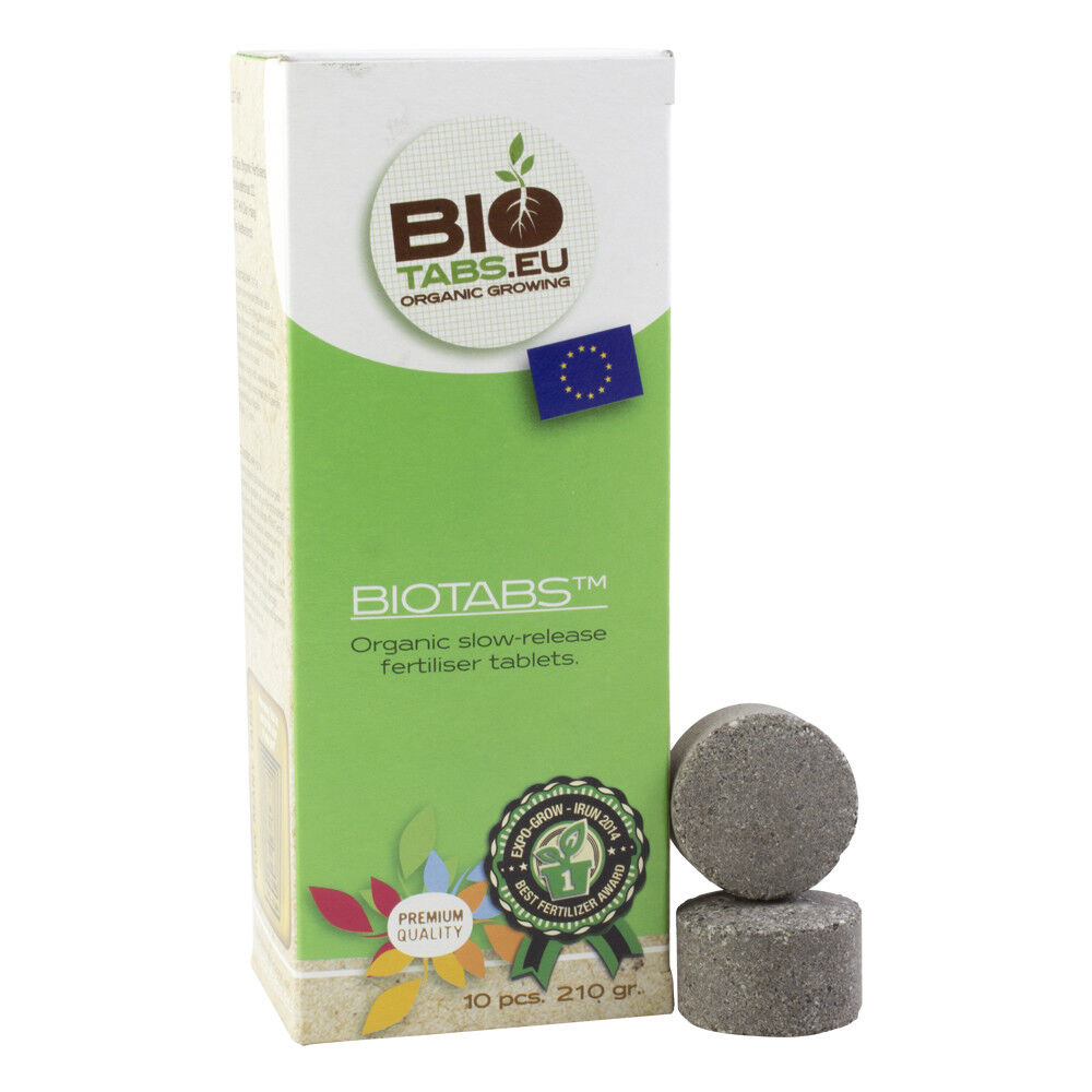 Biotabs bio tabs box 10pcs fertilizzante 100% organico compresse lento rilascio