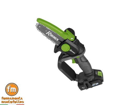 motosega da pota a batteria 20 V elettrosega potatura Batteria 2 ah Ribimex