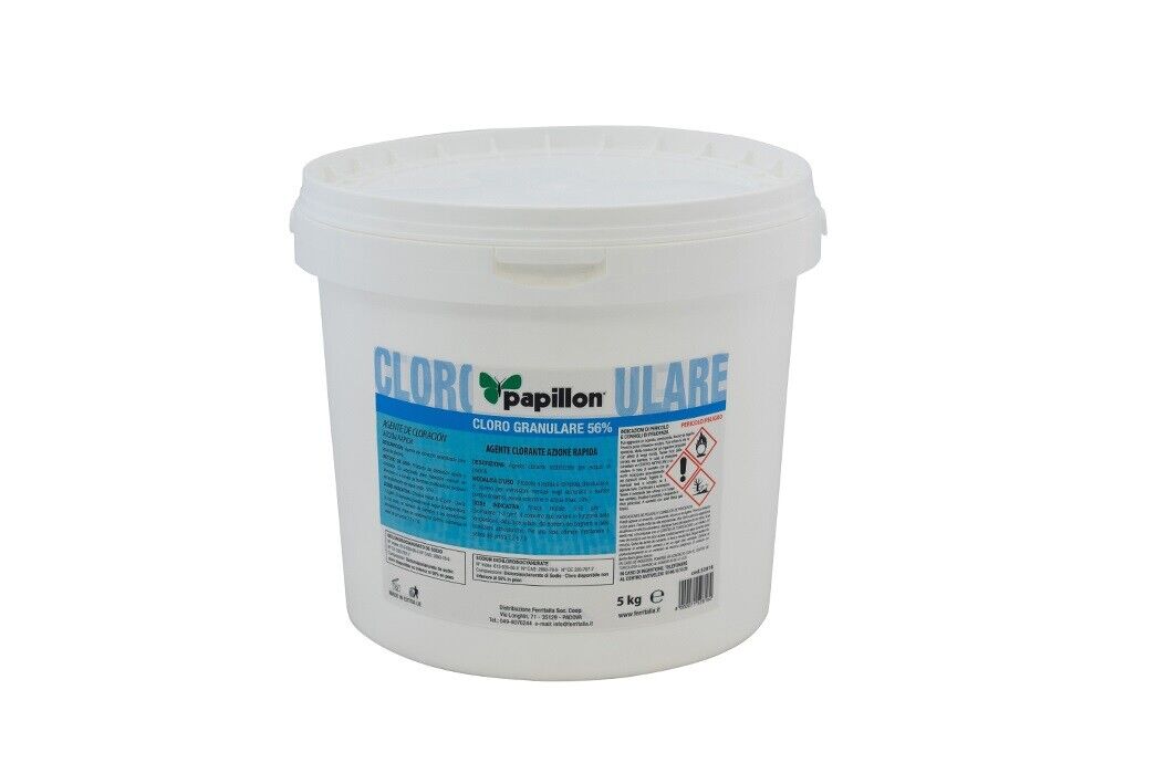 CLORO dicloro - 5KG - 56% - GRANULARE RAPIDO SCIOGLIMENTO -  PISCINE piscina