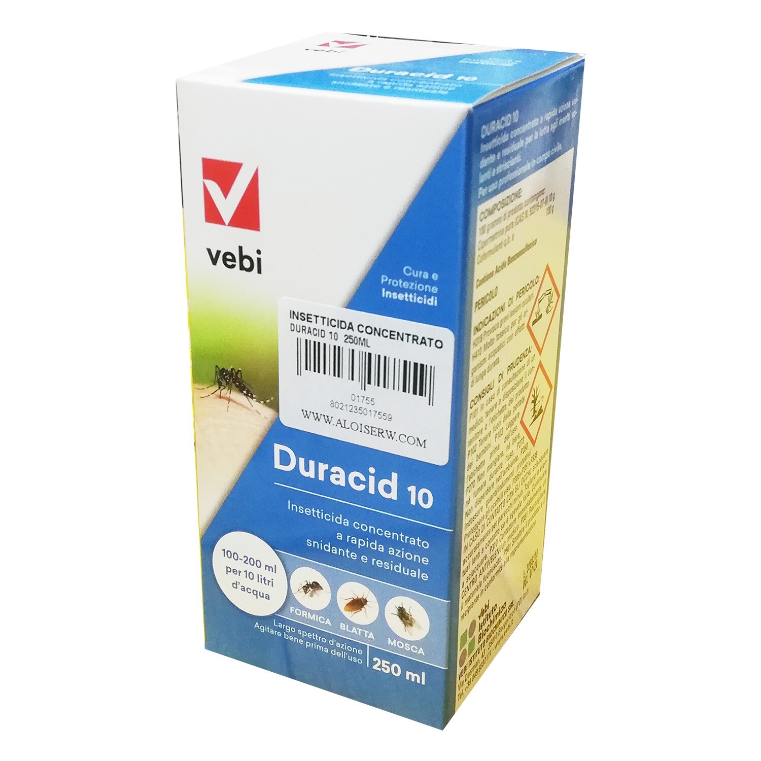 Vebi duracid 10 250ml insetticida concentrato a rapida azione snidante e residua
