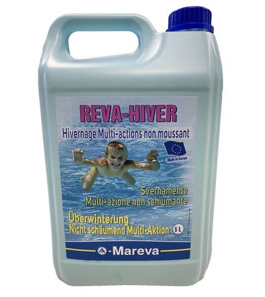 Reva Hiver Mareva Tanica da 5 lt Svernante Multiazione per Chiusura Piscina