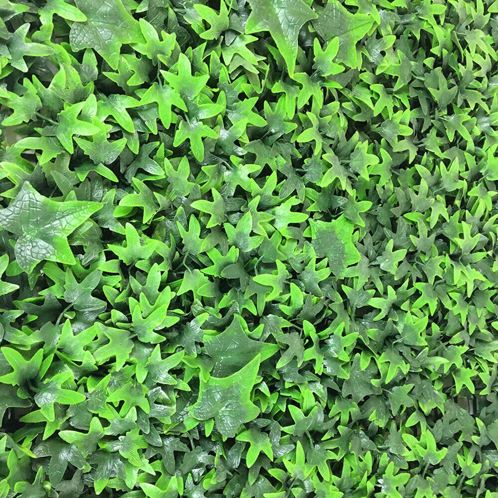 SIEPE ARTIFICIALE SINTETICA ENGLISH IVY RECINZIONE BALCONE GIARDINO 100X50cm 4F