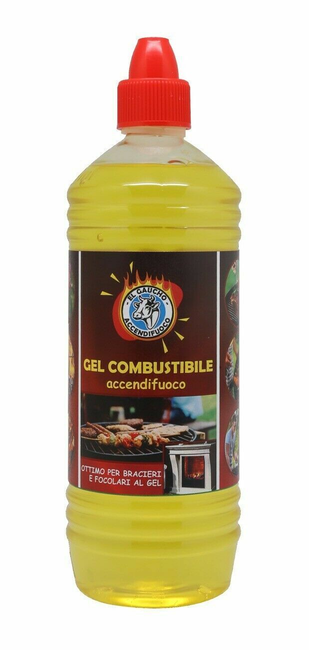ACCENDIFUOCO IN GEL ACCENDI FUOCO PER CAMINETTO BRACIERE BARBECUE NO ODORI 28643