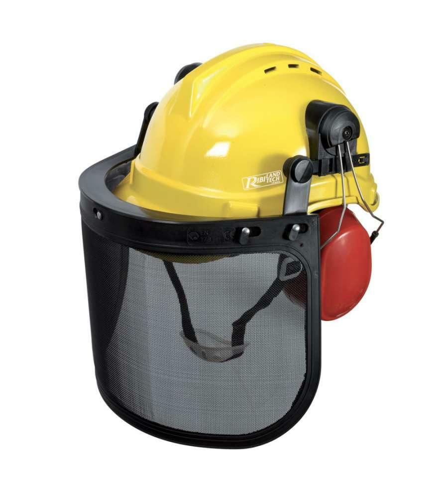 Elmetto Casco con Visiera Cuffie antirumore Decespugliatore protezione