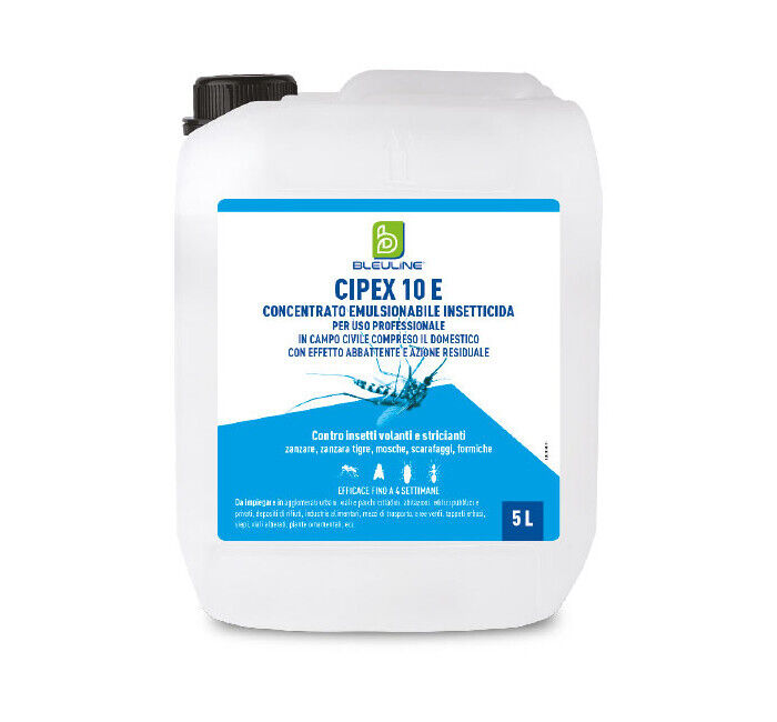 CIPEX 10E lt.5 INSETTICIDA CIPERMETRINA ABBATTENTE INSETTI VOLANTI STRISCIANTI