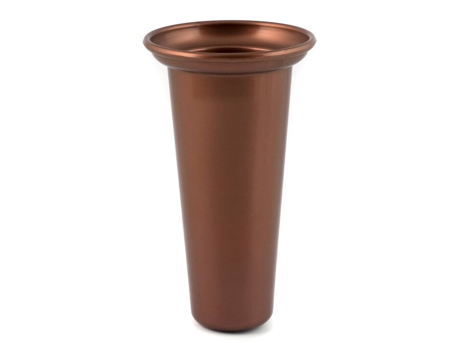Vaso Cimitero Per Loculo In Plastica Rame Cm 10,5xh18,5