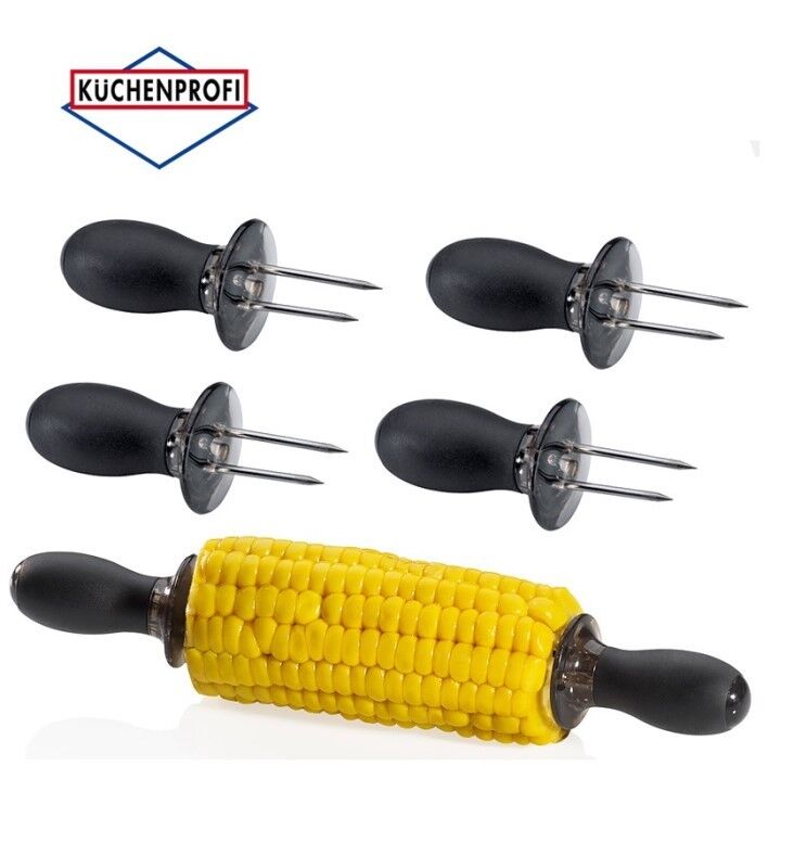 Kuchenprofi  :Maiskolbenhalter  set 4 forchette per mais (made in Germany)