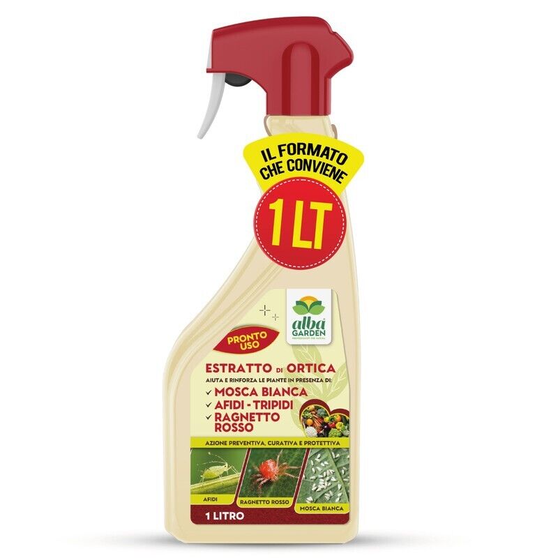 Estratto di Ortica Insetticida Fungicida Acaricida Naturale per Piante Orto 1 Lt