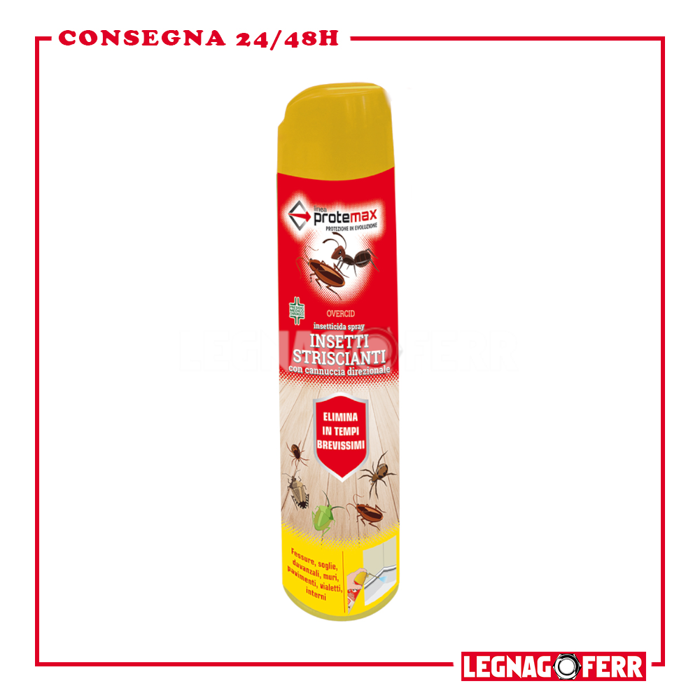 Insetticida Spray Insetti Striscianti e Volatili Protemax 500 Ml con Cannuccia