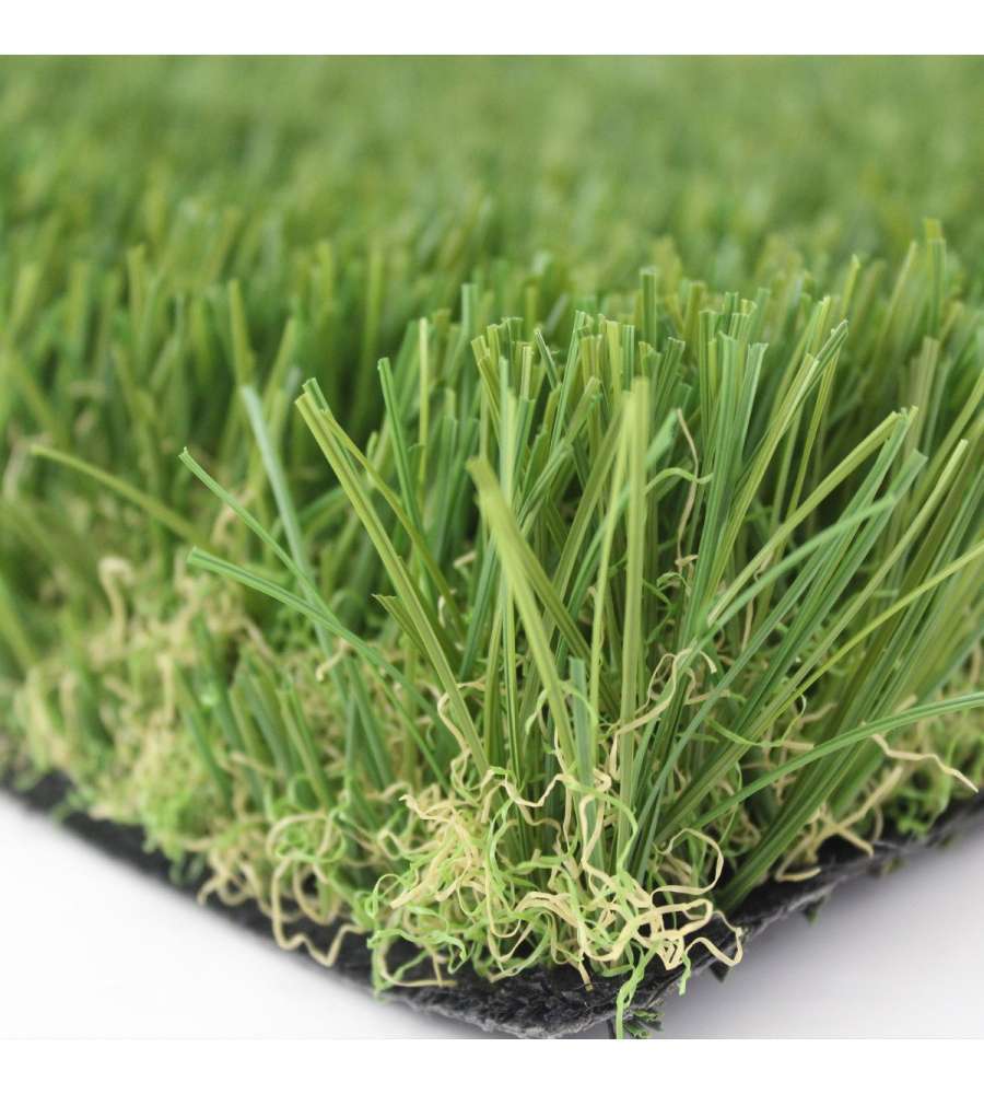 PRATO SINTETICO VERDE ECONOMICO 2X10 MT H40 MM PER GIARDINO "DELUXE"