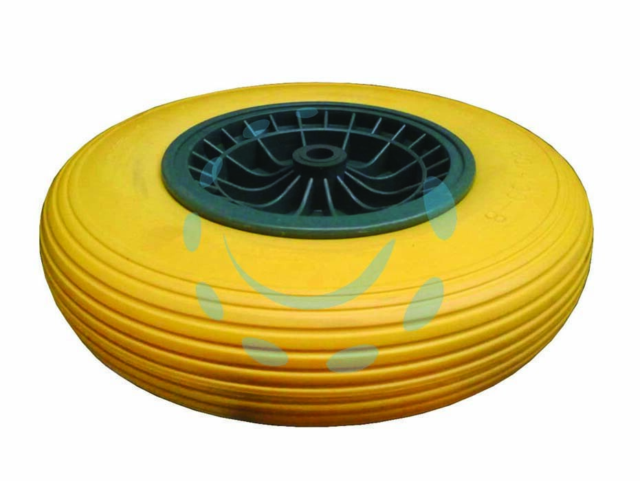 RUOTA PU PIENA PER CARRIOLE CON CUSCINETTI