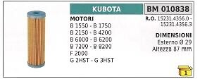 Filtro gasolio KUBOTA B1550 - B2150 - F2000 - B6200 - B8200 trattorino rasaerba