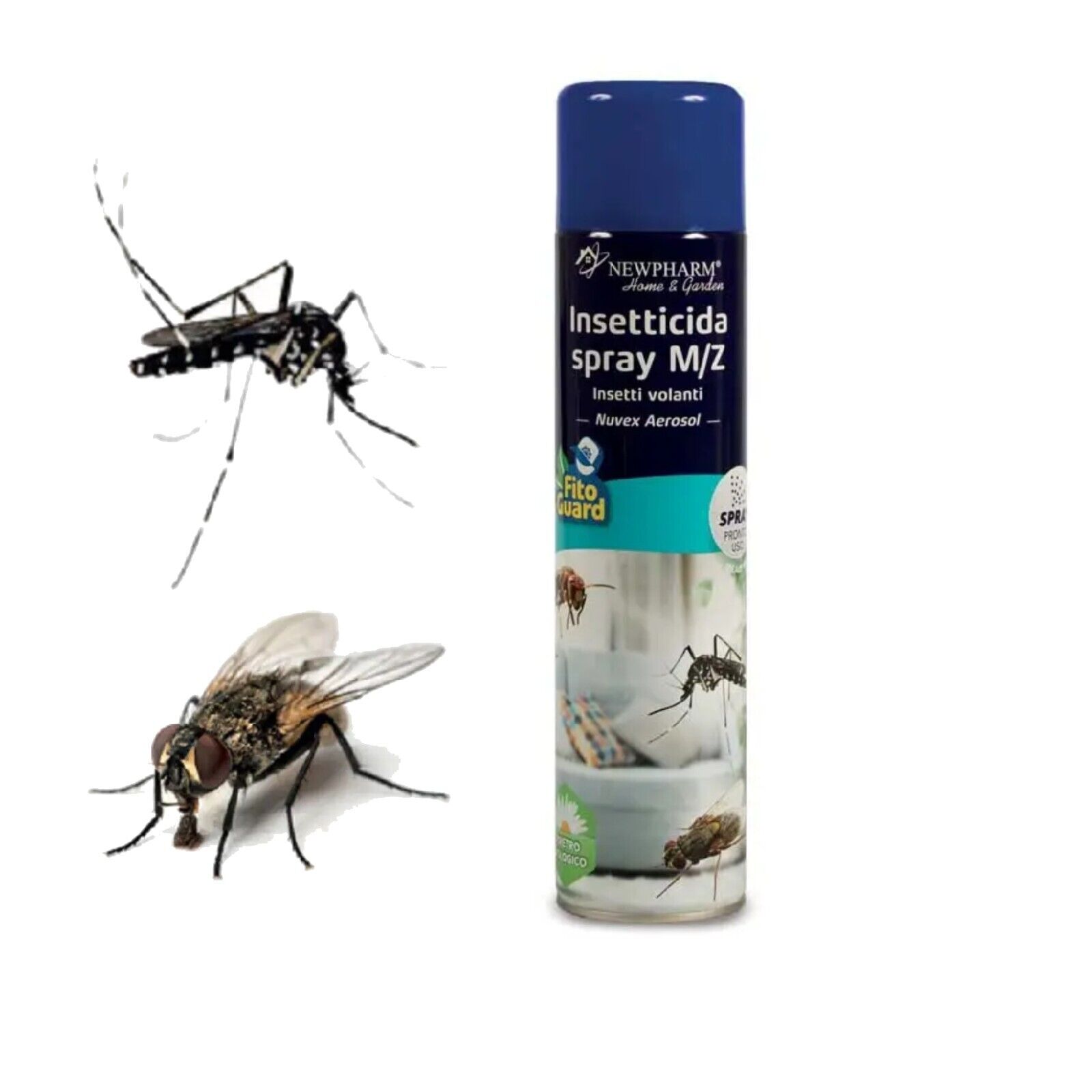 NEWPHARM - NUVEX AEROSOL INSETTICIDA SPRAY MOSCHE/ZANZARE A BASE DI PIRETRO