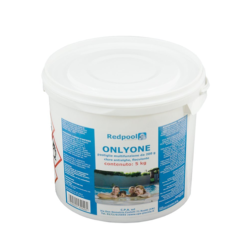 Cloro per piscina 4 funzioni in pastiglie onlyone 5 Kg