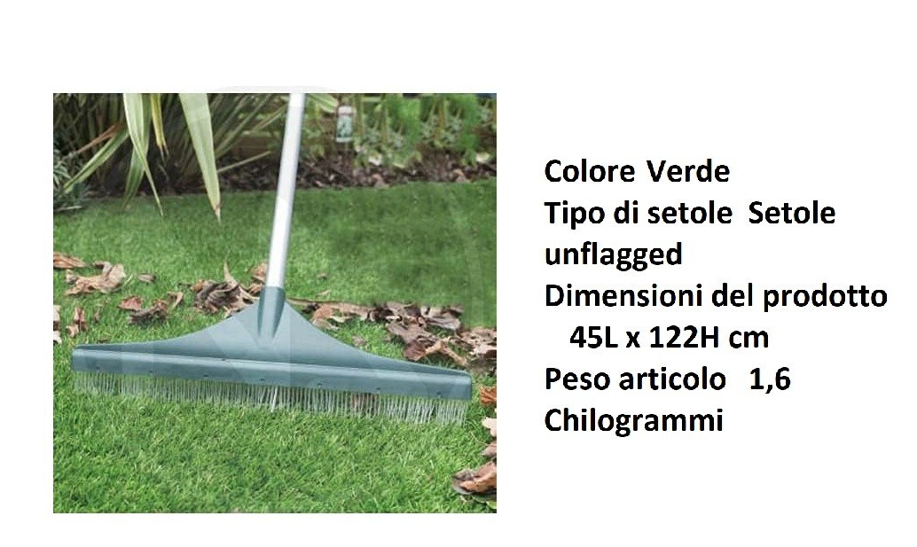 SCOPA per prato sintetico Detergenti Scope FOGLIE VERDE LEGGERISSIMA