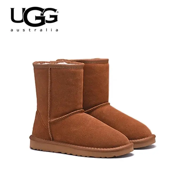 2023 Stivali Scarpe Da Neve Da Donna Stivali Invernali Sexy Scarponi Da Neve Classici In Pelle Di Pecora Corta Da Donna 04