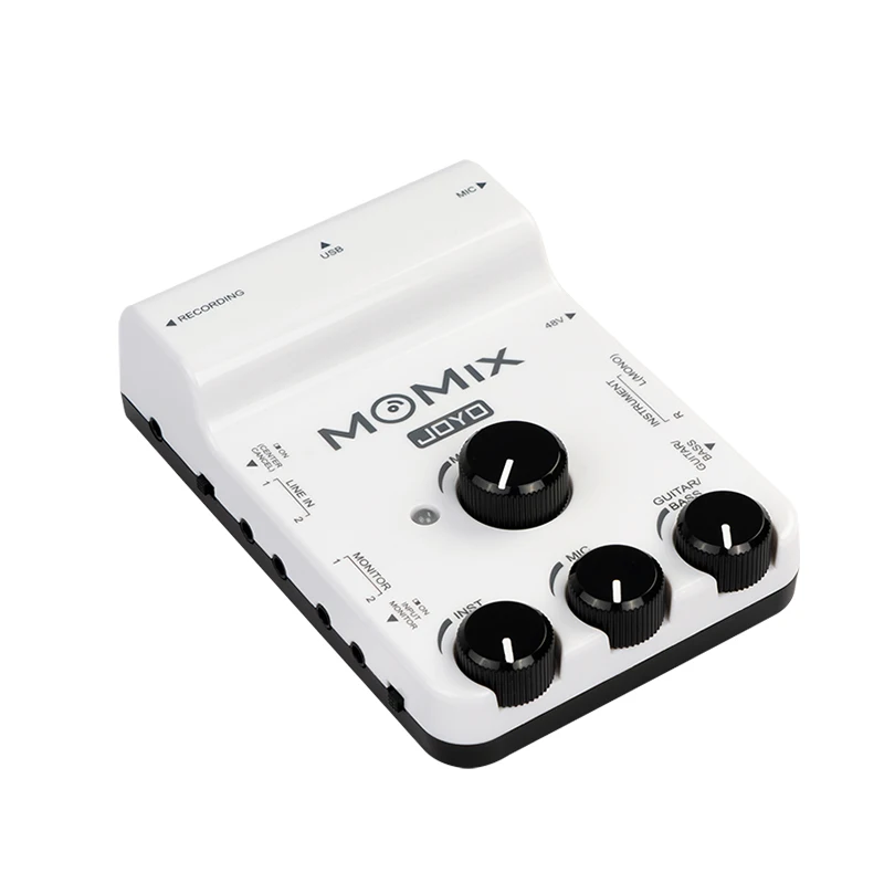 Joyo Momix Portatile Registrazione Del Telefono Cellulare Mixer Live Stream Doppio Monitor Interfaccia Di Uscita Scheda Audio Con Ingresso A Più Canal