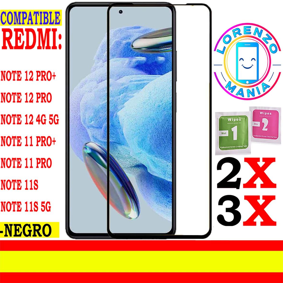 Xiaomi Redmi Note 12 Pro Plus Proteggi Schermo Compatibile Redmi Note 12 Pro 5G Redmi Note 12 Redmi Note 11 Pro Plus Redmi Note 11 Pro Plus Redmi Note