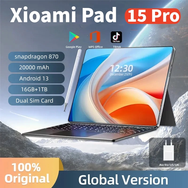 Tablet Versione Globale Xioami Pad 15 Pro 11 Pollici Hd Tablet Originale 5G Wifi Tablet Pc Android Tablet Google Play Pc Global
