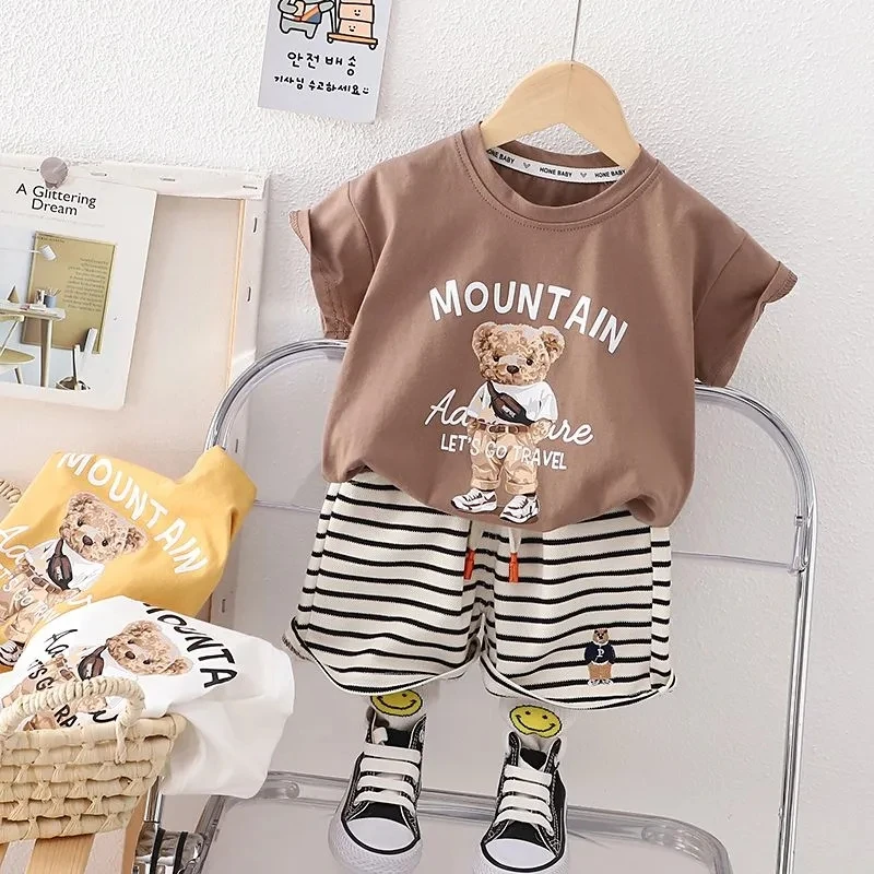 Vestito Estivo Per Ragazzi Alla Moda Nuovi Bambini Estate Alla Moda Bambino Estate Bei Ragazzi Abbigliamento Maniche Corte