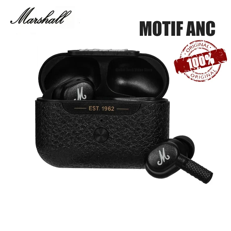 Cuffie Originali Marshall Motif Anc True Wireless Bluetooth 5.2 Cuffie Con Cancellazione Attiva Del Rumore Cuffie Impermeabili In-Ear