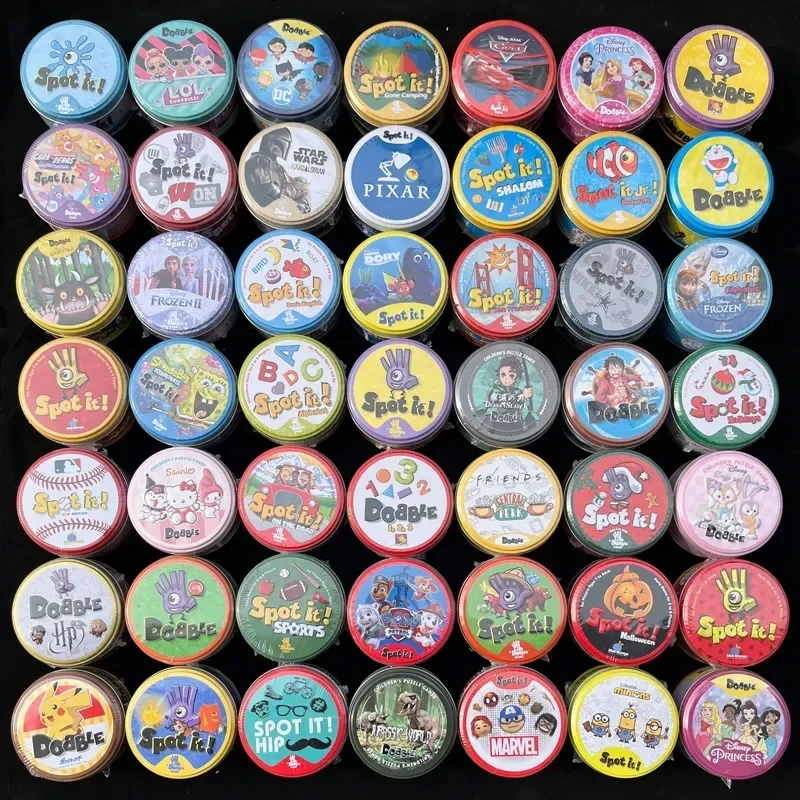 Spot It Jr Dobble Juego Cards Game Pikachu Friends Dc Disney Pixar Sanrio Paw Patrol Party Board Cartoon Kids Regali Educativi