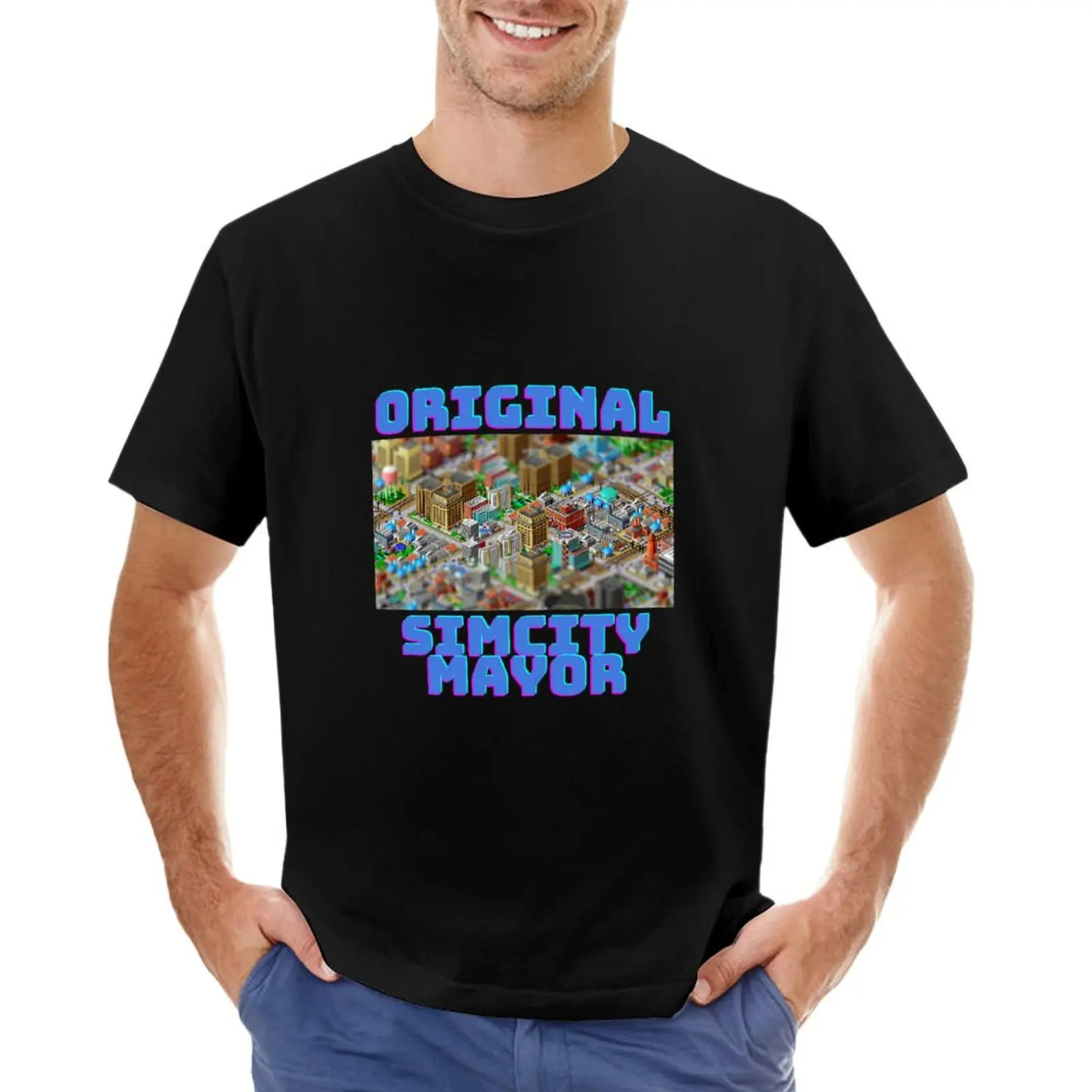 Originale Simcity Mayor - Maxis City Builder Simulazione Sim City Retro Pc Gamer Design T-Shirt