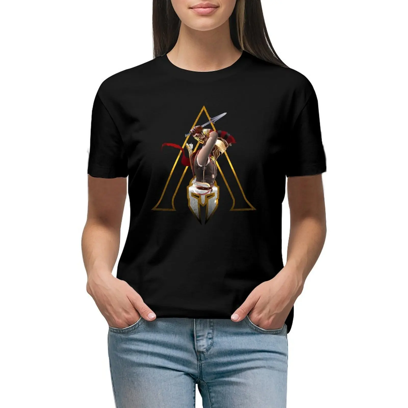 Assassins Creed Odyssey-Maglietta Spartana Abbigliamento Anime Grafica Abbigliamento Donna