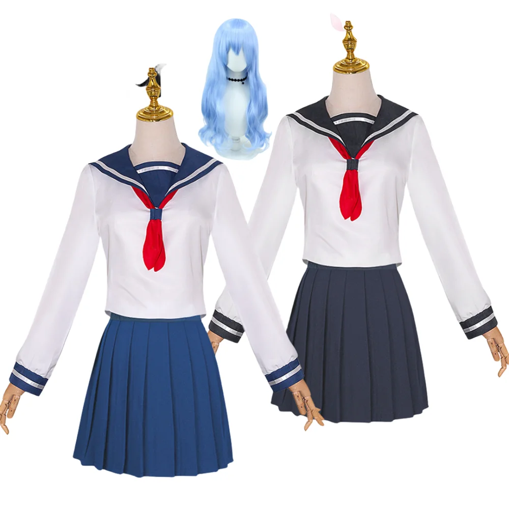 Anime Mission Yozakura Family Cosplay Yozakura Mutsumi Costume Parrucca Jk School Uniform Skirt