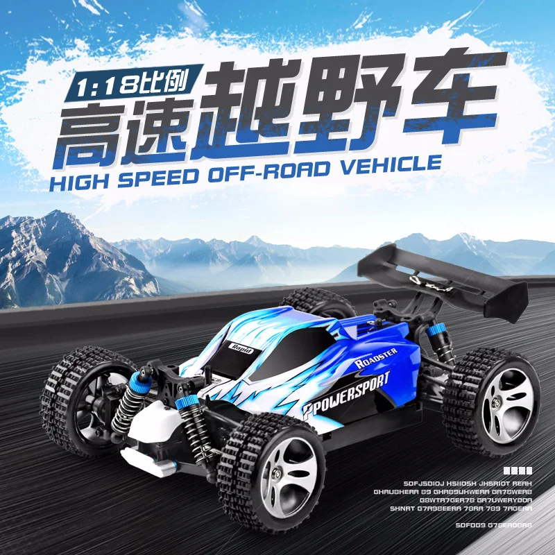 Wltoys 1/18 Rc Cars Telecomando 4Wd Buggy Ad Alta Velocità Full Proporzionale Drift Car Rc Car Toy