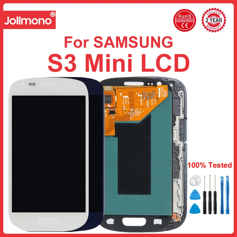 Mini Schermo S3, Per Samsung Galaxy S3 Mini I8190 I8195 I8200 Display Lcd Touch Screen Digitizer Assembly Sostituzione