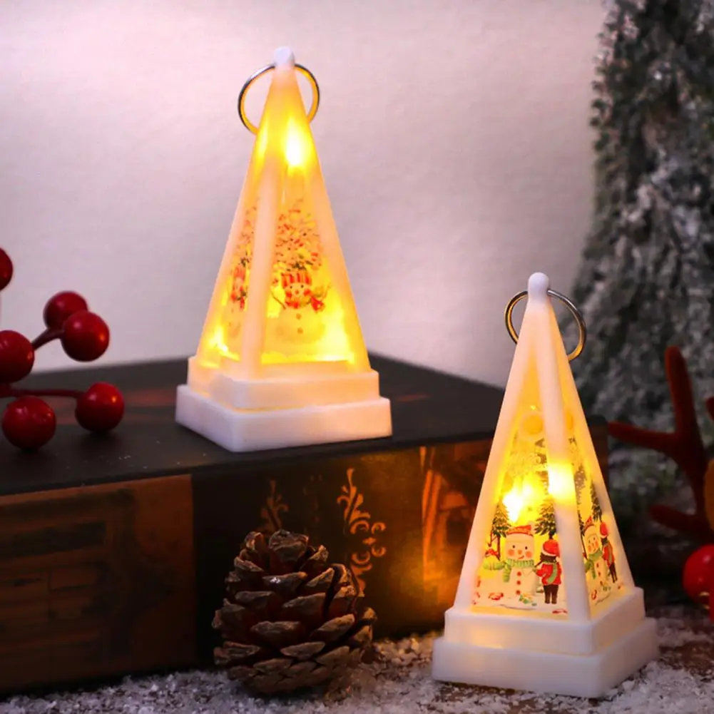 Cute Christmas Scene Lights Bookshelf Christmas Lights Festive Babbo Natale Snowman Lantern Christmas Night Light Per Giardino