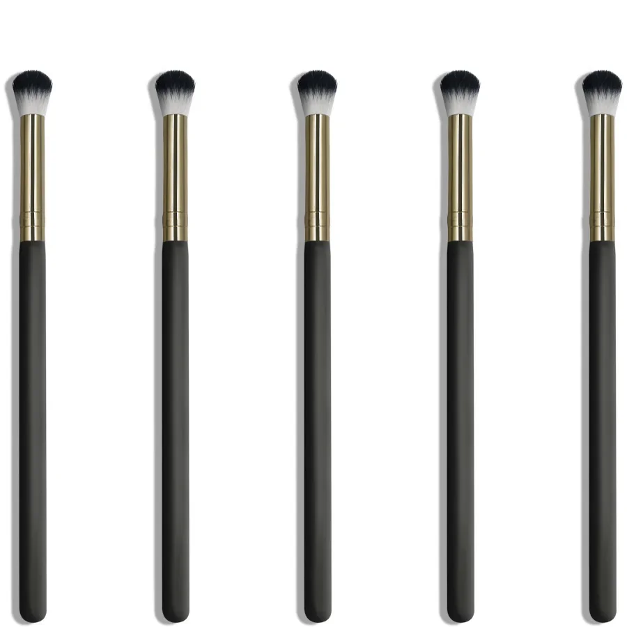 1 Pz Capelli Morbidi Ombretto Pennello Nero Oro Tubo Doppio Capelli Occhi Sbavature Pennello Trucco Strumenti Trucco Cosmetici Di Bellezza