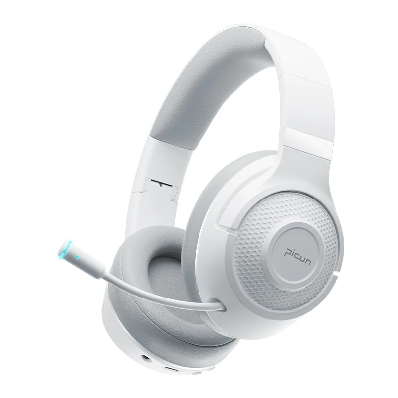 Picun Bg-01 Cuffie Da Gioco A Bassa Latenza Con Microfono Hd Retrattile Pieghevole Design Leggero Bluetooth 5.3 Cuffie Da Gioco Pc Ps5