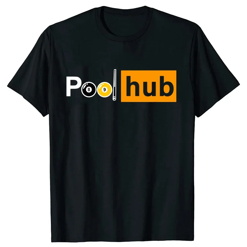 Divertente Gioco Di Biliardo Pool Hub T Shirt Summer Style Graphic Cotton Streetwear Manica Corta Palle Da Biliardo Stick Gifts T-Shirt